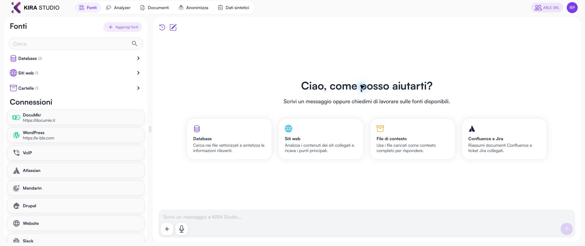 Kira Studio — Prodotto ABLE